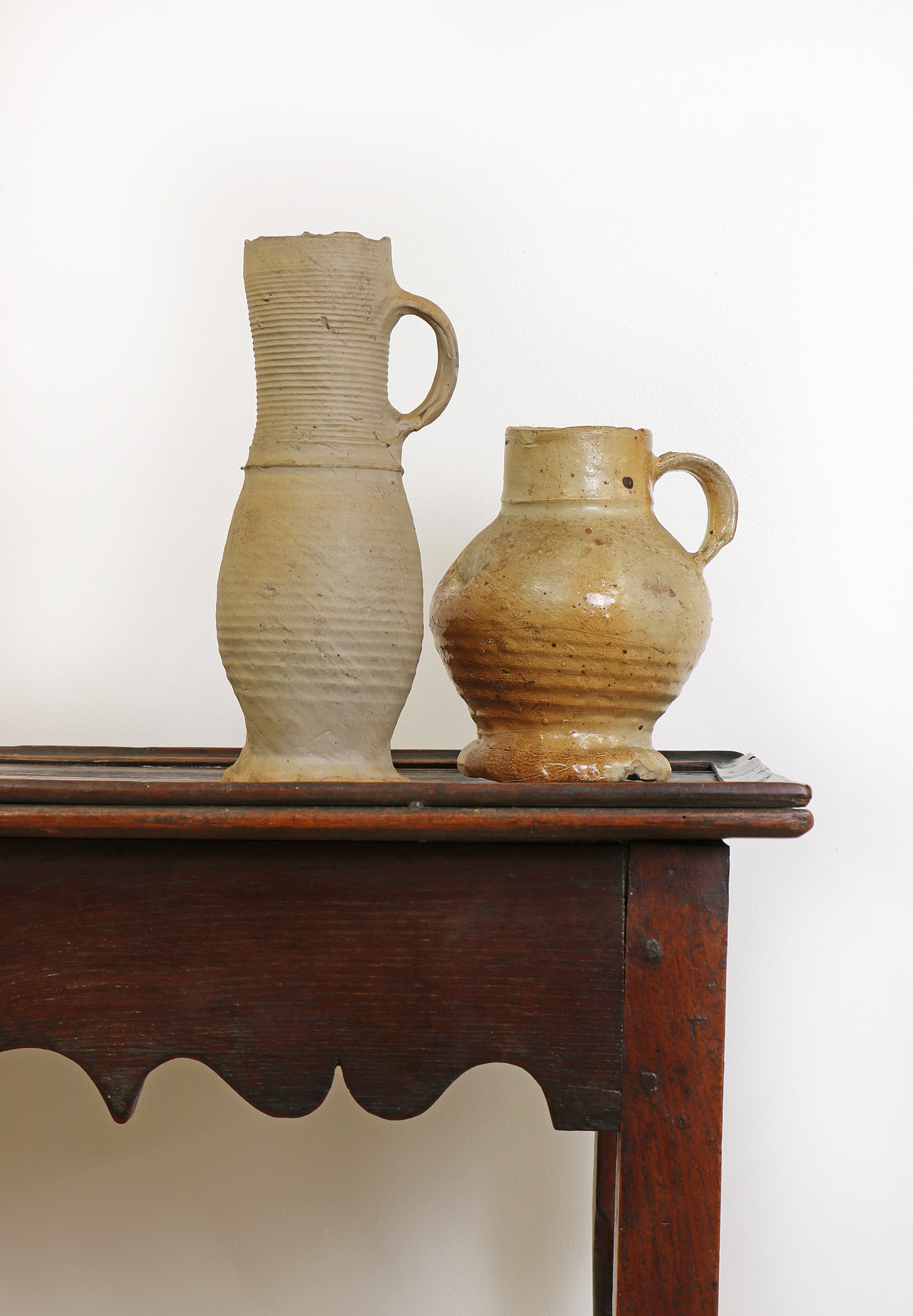 Pots from Anthony Thwaite's collection